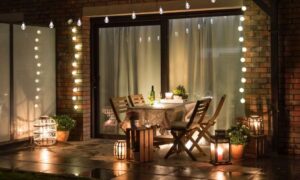 outdoor lighting ideas for backyard party