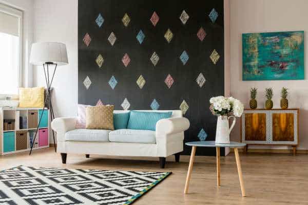 Colour and Pattern Coordination choose area rug for living room