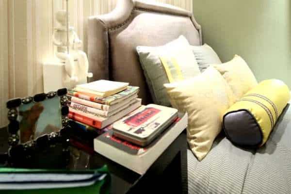 Reading Nook place a floor lamp in the bedroom