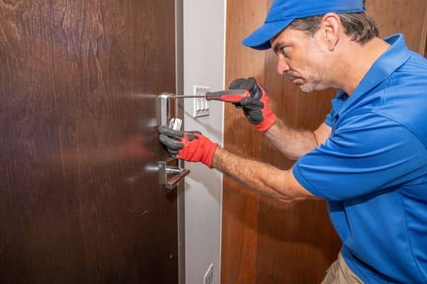 Call a locksmith as last resort unlock a bedroom door