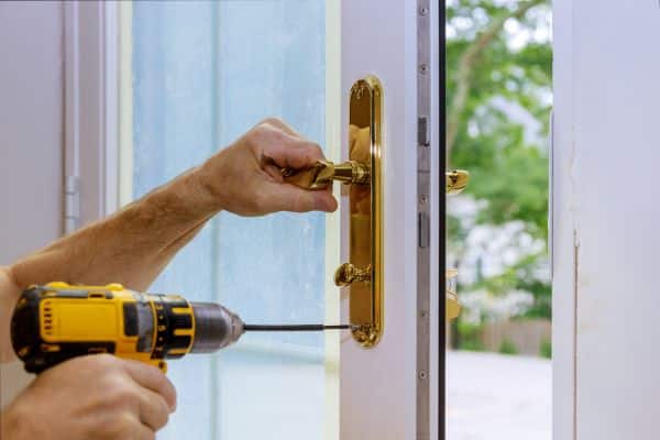 Remove the doorknob unlock a bedroom door